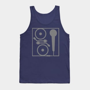 2 Turntables and a Microphone Tank Top